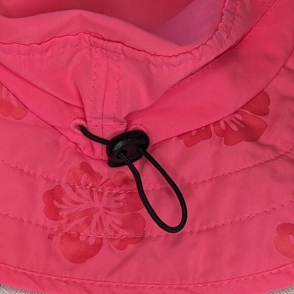 Sun Protection Zone Spring Summer Kids 50+ SPF UV Protection Pink Floral Hat - Picture 5 of 8